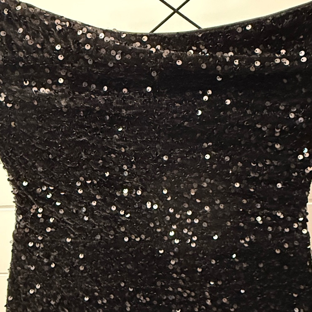 Black Sequin Dress
